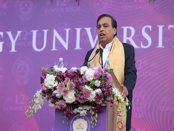 Mukesh Ambani, Founder-President of Pandit Deendayal Energy University (Image: PDEU)