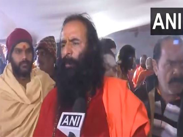 President of Akhil Bharatiya Akhara Parishad, Ravindra Puri (Photo/ANI)