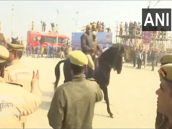 Horse-mounted police personnel (Photo/ANI)
