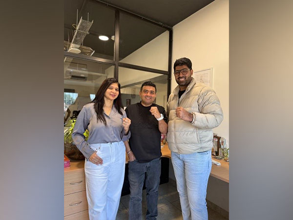 Team Ease My Ai , starting from left Farzana Bombhal (head of marketing ), Gagan Randhawa (CEO) , Sachin Gala ( Head of projects )