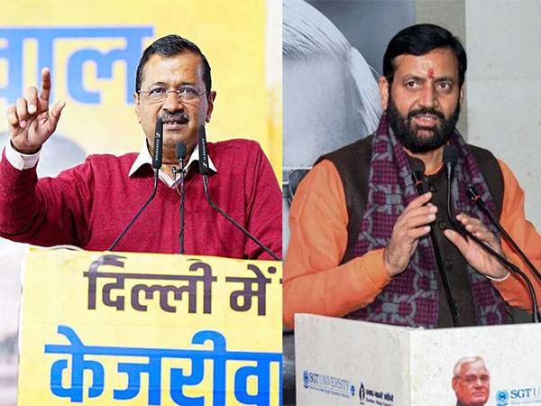 AAP national convenor Arvind Kejriwal and Haryana CM Nayab Singh Saini (Photo/ANI)