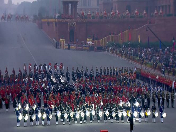 Visuals from Beating Retreat ceremony (Source: (Photo Credit: Youtube/@NarendraModi)