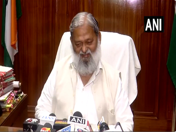 Haryana Minister Anil Vij. (Photo/ANI)