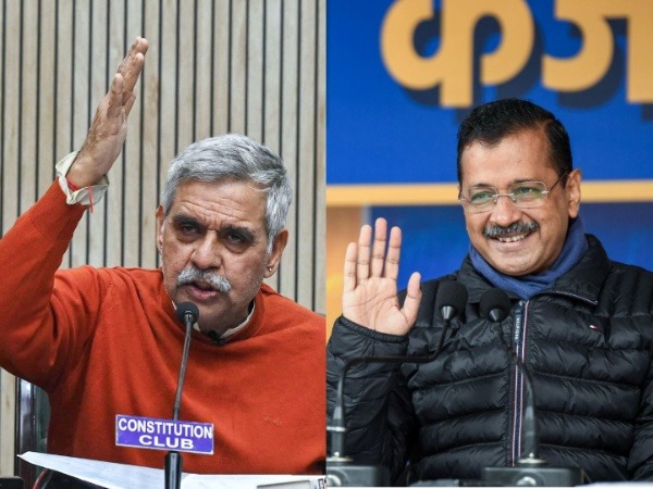 Congress leader Sandeep Dikshit and AAP national convenor Arvind Kejriwal (File Photo/ANI)