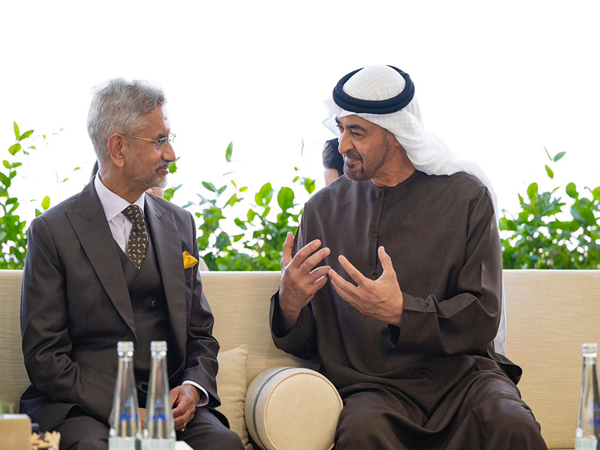 EAM Jaishankar and UAE President Mohamed Bin Zayed (Photo/X@DrSJaishankar)