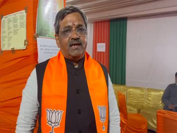 Bharatiya Janata Party candidate from Malviya Nagar assembly constituency Satish Upadhyay  (Photo/self-made video)