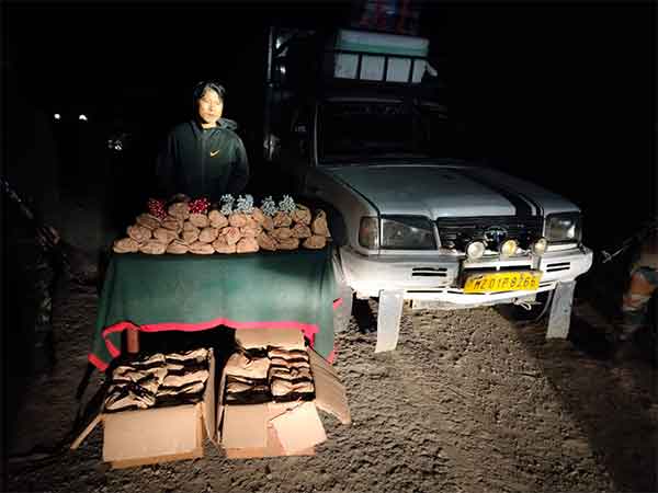 Assam Rifles recover large cache of explosives in Mizoram's Champhai  (Photo/ANI)