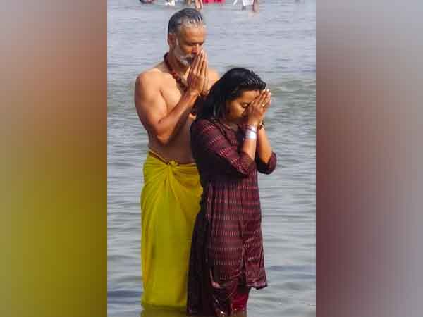 Milind Soman and Ankita Konwar (Image Source