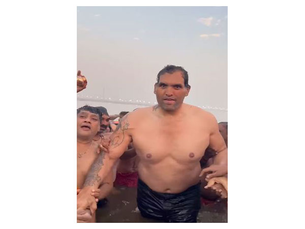 Khali at Mahakumbh 2025 (Image Source: Instagram/@thegreatkhali)