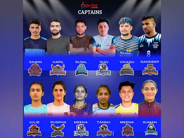 Captains of Global Indian Pravasi Kabaddi League (Photo: GI-PKL)