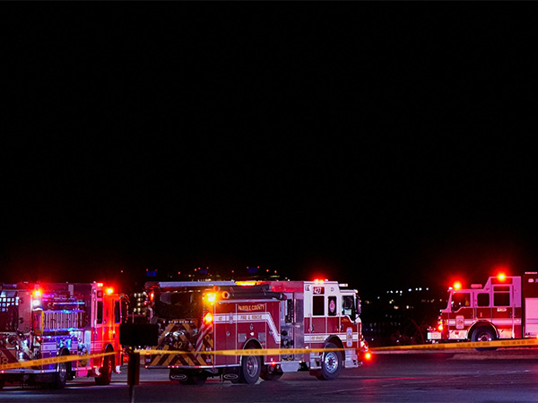 Emergency services operate at Gravelly Point, Reagan Airport (Photo/Reuters)