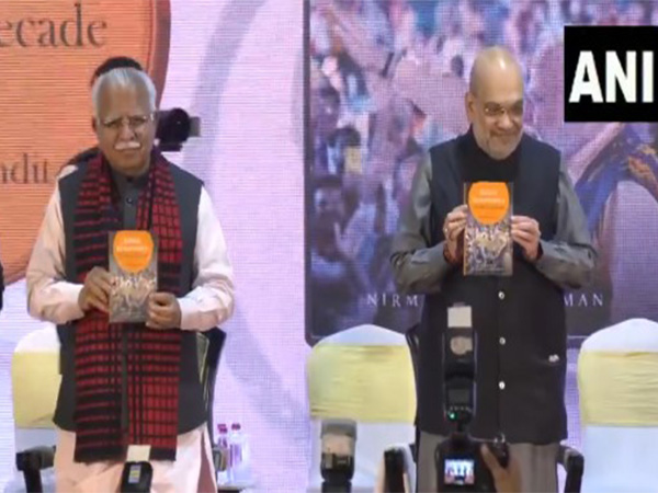 Union Home Minister Amit Shah and Union Minister Manohar Lal (Photo/ANI)