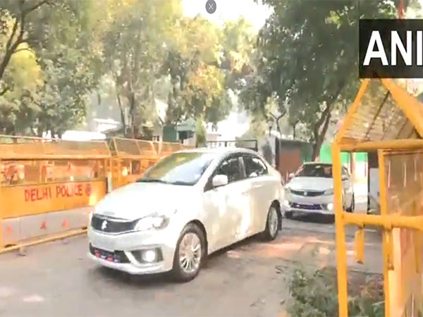 Union Finance Minister Nirmala Sitharaman leaves her home (Photo/ANI)