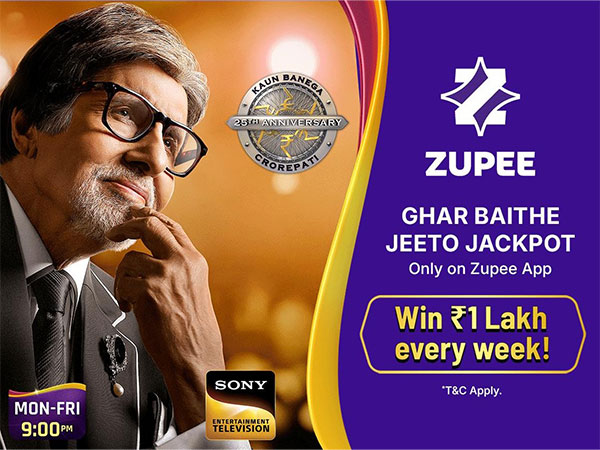 Zupee, KBC to present Ghar Baithe Jeeto Jackpot contest (Image source: ZUPEE)