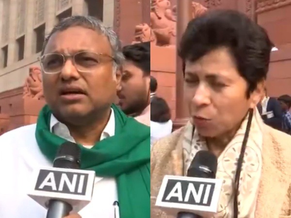 Congress MPs Karti Chidambaram (L) and Kumari Selja(R)(Photo/ANI)