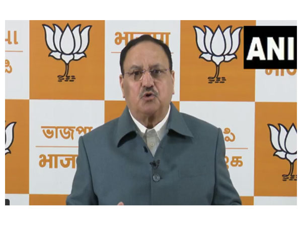 Bharatiya Janata Party National President and Union Minister JP Nadda (Photo/ANI)