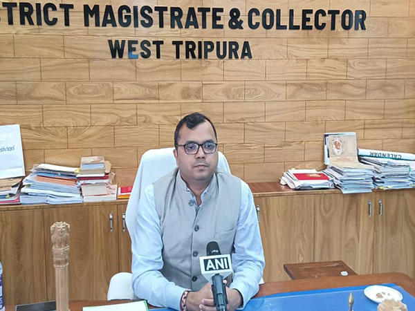 West Tripura District Magistrate Vishal Kumar (Photo/ANI)