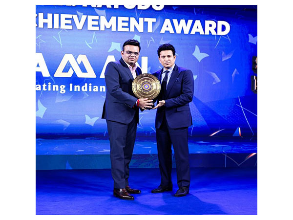 ICC Chairman Jay Shah with Sachin Tendulkar. (Picture: X/@sachin_rt)