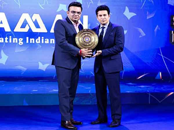 ICC Chairman Jay Shah with Sachin Tendulkar (Photo: X/@sachin_rt)