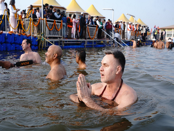 Delegates at MahaKumbh (Image: X@MEAIndia)