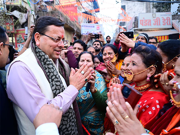 Uttarakhand Chief Minister Pushkar Singh Dhami at the meeting  (Photo/ANI) 