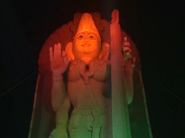  111 feet Saraswati idol. (Photo/ANI)
