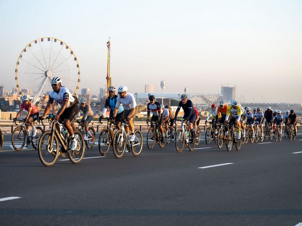 Still from L’Étape Dubai by Tour de France, the world’s largest amateur cycling series (Photo/WAM)