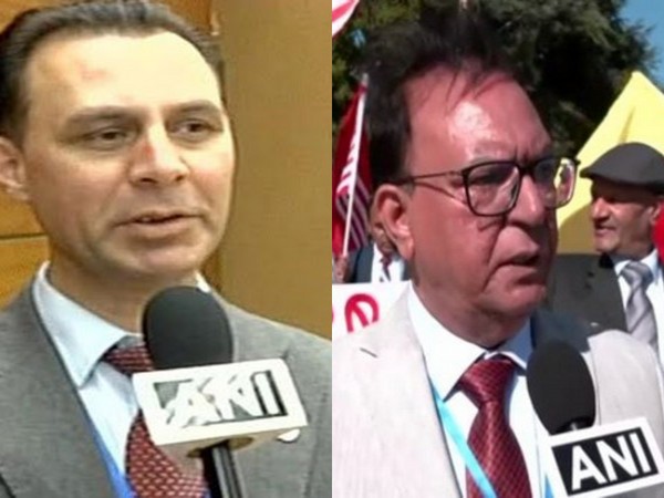 UKPNP President Jamil Maqsood and Chairperson Shaukat Ali Kashmiri (Photo/ANI)