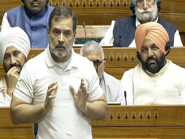 Congress leader Rahul Gandhi speaking in Parliament (Photo/ANI)