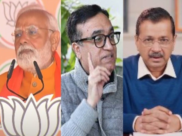 Prime Minister Narendra Modi, Congress' Ajay Maken, AAP chief Arvind Kejriwal (Photo/ANI)