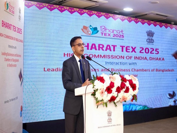 Indian High Commissioner Pranay Verma discusses trade connectivity with Bangladesh textile leaders. (Photo: High Commission of India, Bangladesh)