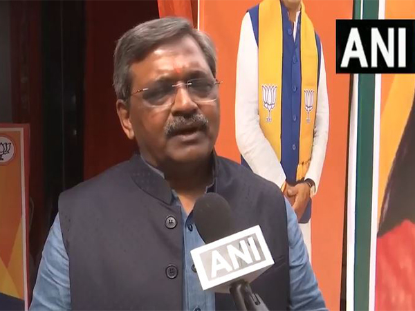 Satish Upadhyay, BJP candidate from Malviya Nagar (Photo/ANI)