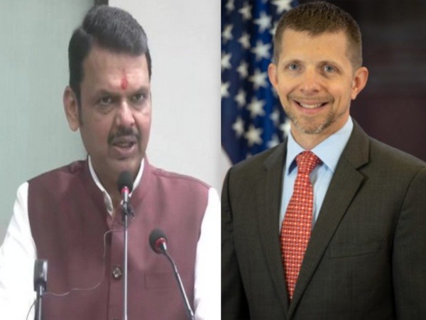 Maharashtra CM Devendra Fadnavis, US Consul General in Mumbai Mike Hankey (Image Credit: US Embassy and Consulates in India) 
