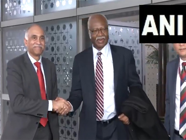 UNGA President Philemon Yang arrives in New Delhi for a four-day visit to India. (Photo: ANI)