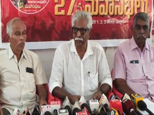 CPM State Secretary Srinivasa Rao. (Photo/ANI)