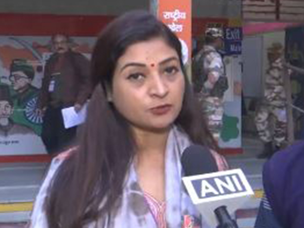 Congress candidate from Kalkaji assembly seat Alka Lamba (Photo/ANI)