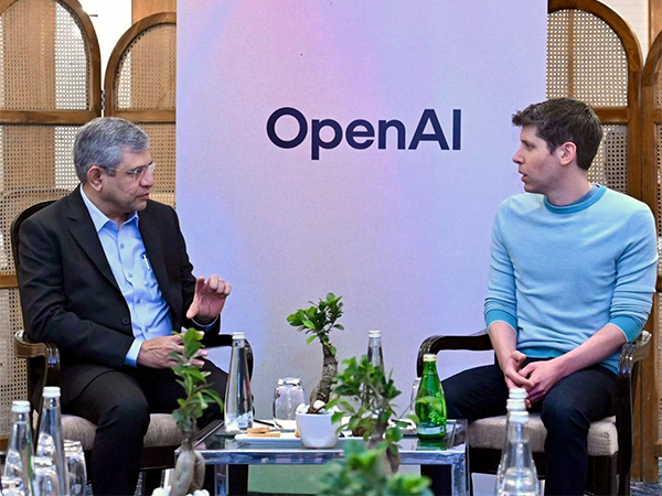 IT minister Ashwini Vaishnaw met OpenAI CEO Sam Altman (Image: X/@AshwiniVaishnaw) 