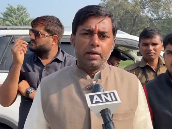 Samajwadi Party candidate for the Milkipur assembly by-elections, Ajit Prasad (Photo/ANI)