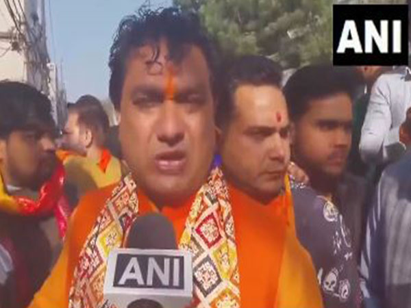 BJP candidate from the Seelampur Assembly constituency, Anil Gaur. (Photo/ANI)