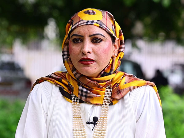 Political activist from Kashmir, Tasleema Akhter (Photo: ANI)