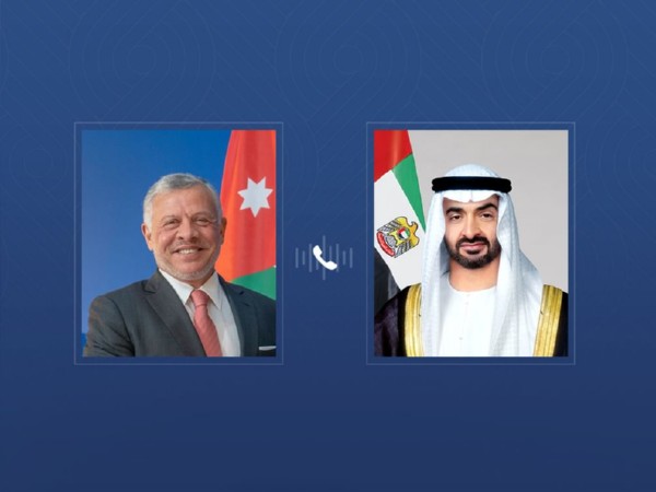 UAE President Mohamed bin Zayed Al Nahyan and Jordanian King Abdullah II discuss regional security and peace (Photo: WAM)