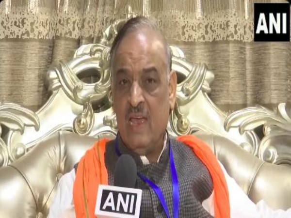 BJP candidate from Vishwas Nagar Assembly constituency Om Prakash Sharma (Photo/ANI)