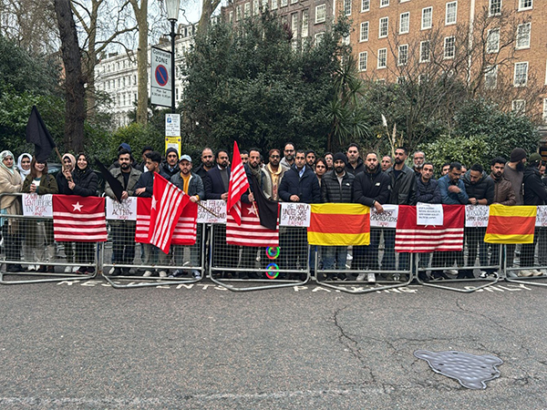 UKPNP protests outside Pakistan High Commission in London (Photo/ANI)