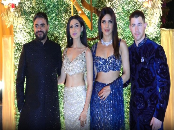 Priyanka Chopra, Nick Jonas, Siddharth and Neelam (Image Source: ANI)