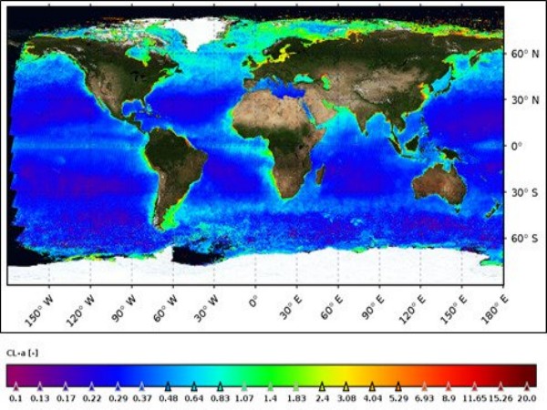 A visual representation of the data colllected by the ISRO 's sattelite  (Photo/ ISRO)