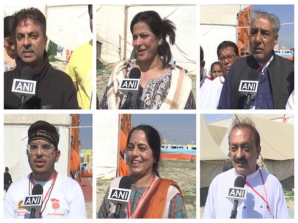 Pakistani pilgrims attending Maha Kumbh Mela (Photo/ANI)