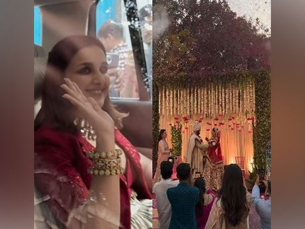 Parineeti Chopra and glimpse of Siddharth Chopra's wedding (Photo: ANI/Instagram:@parineetichopra)