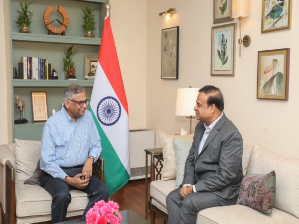 Assam CM Himanta Biswa Sarma and Chairman of Tata Sons and Tata Group, Natarajan Chandrasekaran (Photo/X:@himantabiswa)