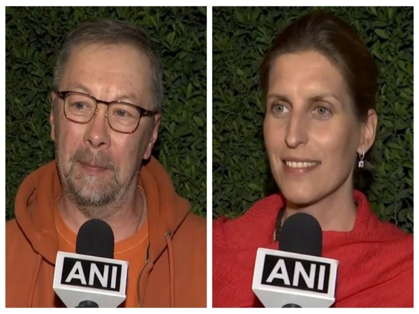 Estonian devotees share experience upon attending the Maha Kumbh Mela (Photo/ANI)