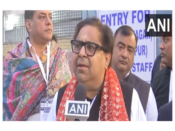 BJP candidate from Moti Nagar constituency Harish Khurana (Photo/ANI)